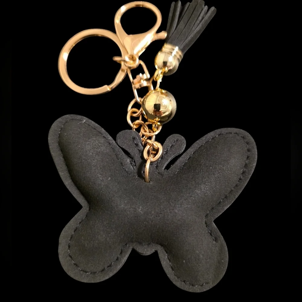 Sparkling Butterfly Bag Charm Keychain